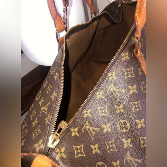 Authentic LOUIS VUITTON KeepAll LV 60 Weekend Shoulder Bag Crossbody Tote Duffle - Picture 6 of 16